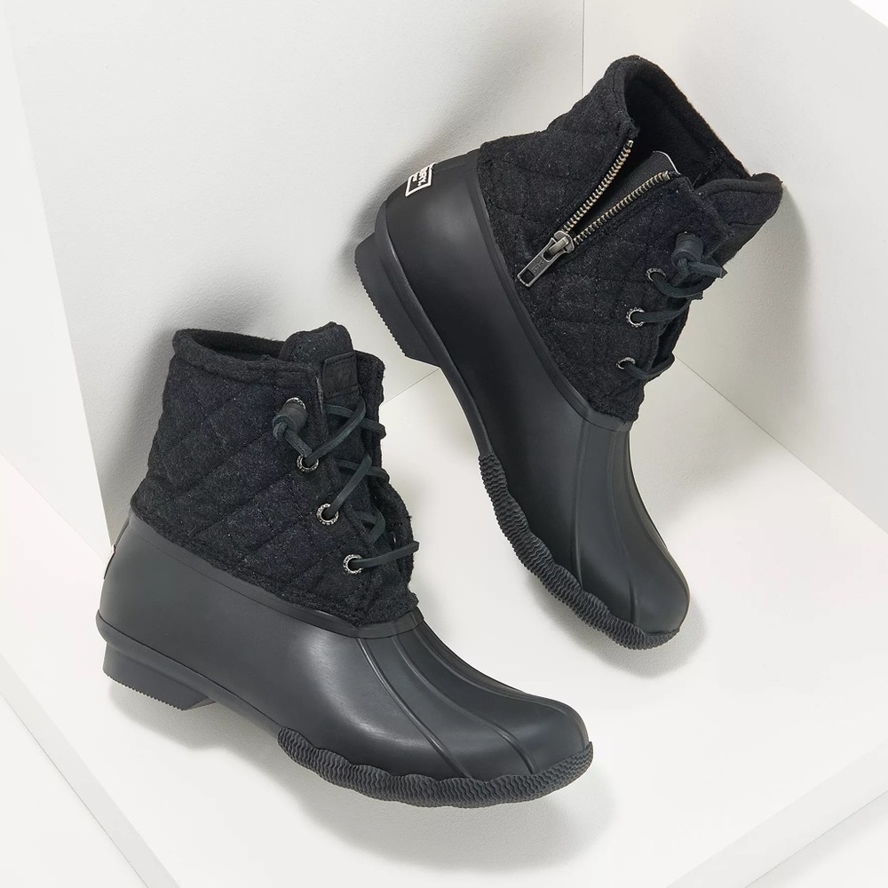 Sperry Saltwater Quilted Wool Rain Duck Boots